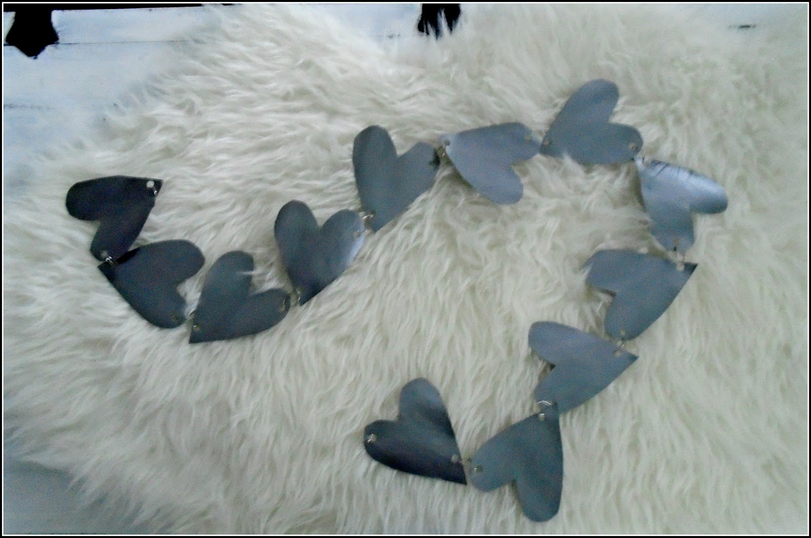 simply vintageous...by Suzan Tin Heart Garland