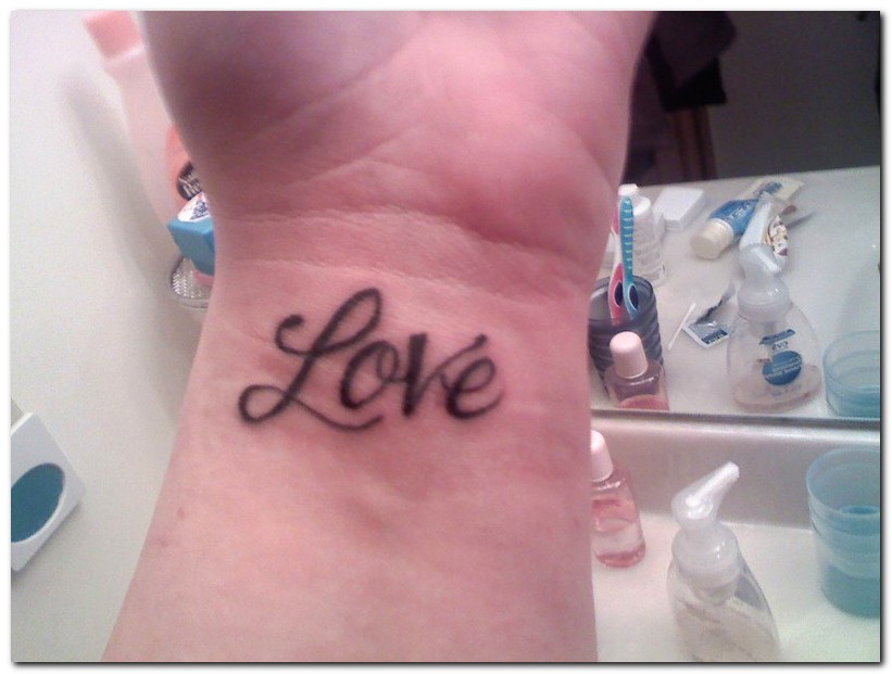 word love tattoo designs on the wrist Love Tattoos and Tattoo Designs - Tattoos Designs