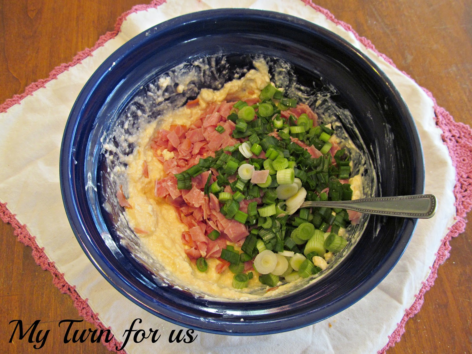 My Turn for us Easy Shrimp Dip in Bread Bowl