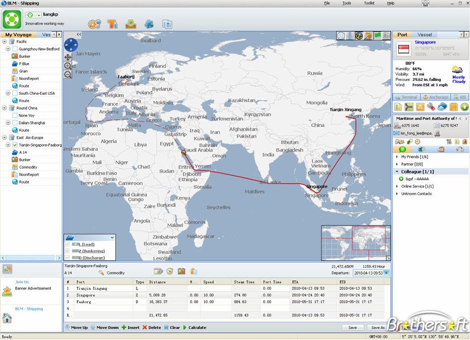 Bloomo Ship Tracking Map