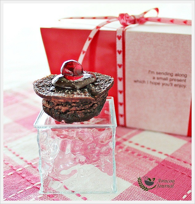 Chocolate Drop Mini Muffins with Red Noses (Delia Smith) Anncoo Journal