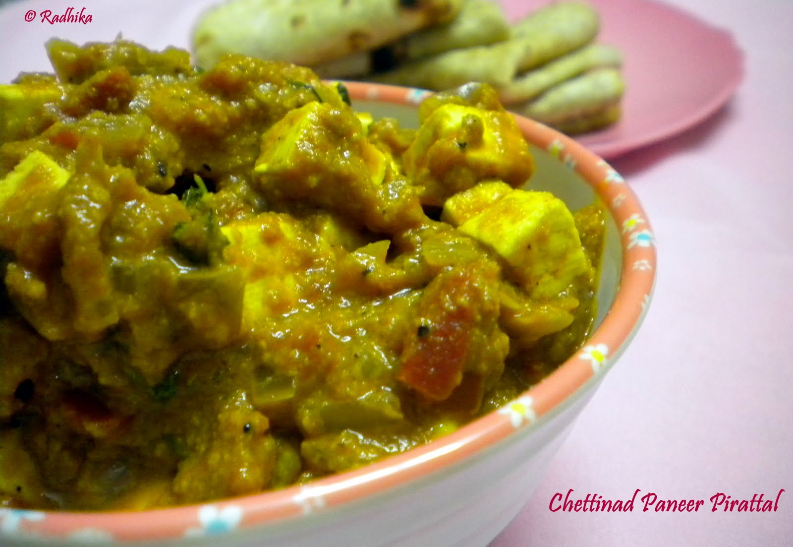 Chettinad Paneer Pirattal / Curry Tickling Palates