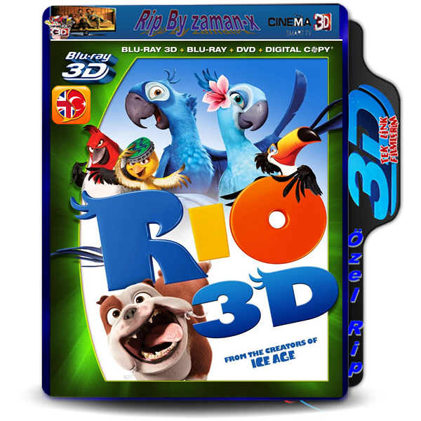 RİO | 3D | 2011 | ORJINAL | 1080p | AC3 DUAL 5.1 AUDIO | TR/ENG | 1.6 GB