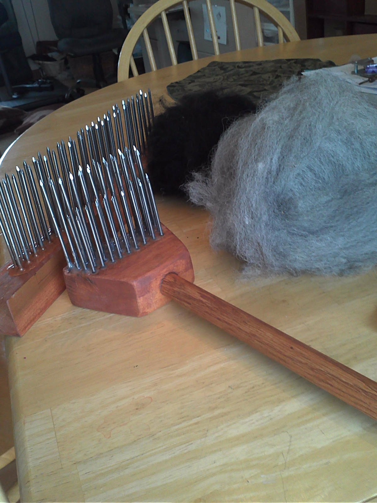 Moonsong Fiberworks How to make a wool comb and hackle set
