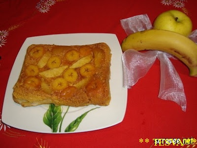 tarta De Manzana Y Platáno 
