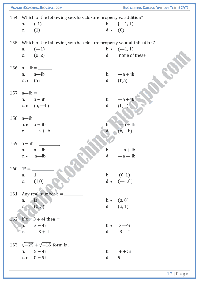 number-system-ecat-mathematics-mcqs-for-entry-test