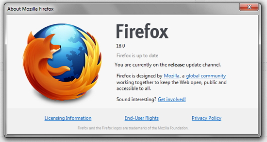 Firefox 18.0 Firefox 18.0