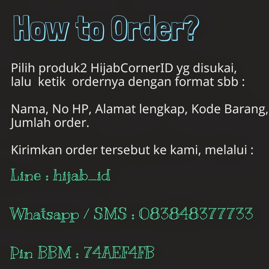 How To Order in Hijabcornerid.com