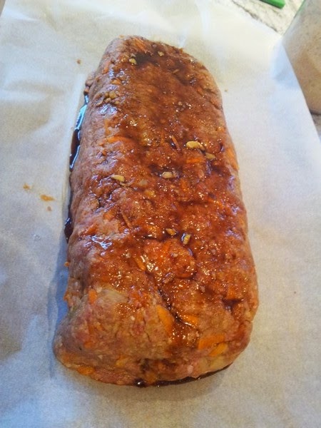 Meatloaf ready for the oven - Steph's Kitchen Meatloaf ready for the oven - Steph's Kitchen
