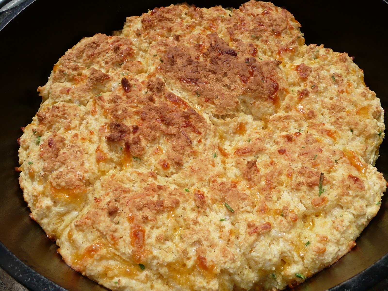 Everyday Dutch Oven Cheddar Buttermilk Biscuits