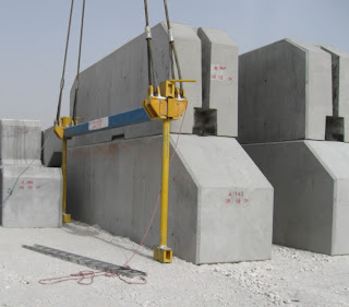 Teknik Ofis: Bloklu rıhtım için prefabrik donatısız beton blok imalatı