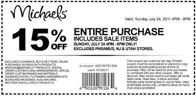 Sweetly Scrapped: Coupons for Michael's Craft Store! Woot! Woot!