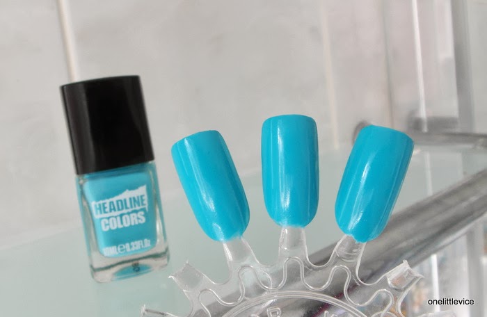 summer blue nail polish bright 