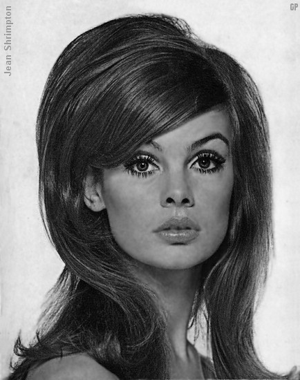 hairstyles for long hair on LUYI DIARY: Le Look of 60s--Jean Shrimpton