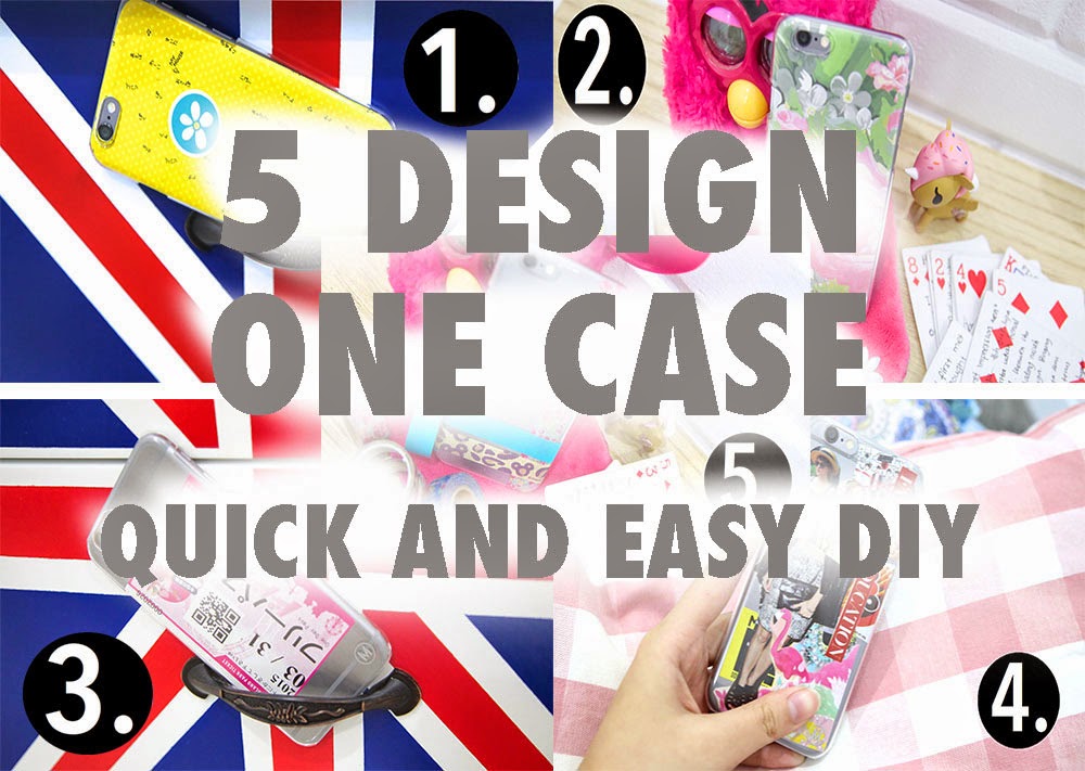 5 DESIGN 1 CASE! {EASY DIY PHONE CASE}