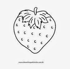 desenhos para pintar desenhos de morangos para colorir