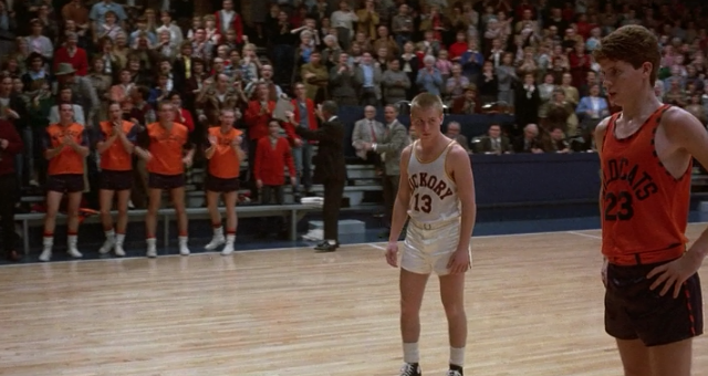 1986 Hoosiers Movie Worn Terhune Jersey. Basketball, Lot #83432