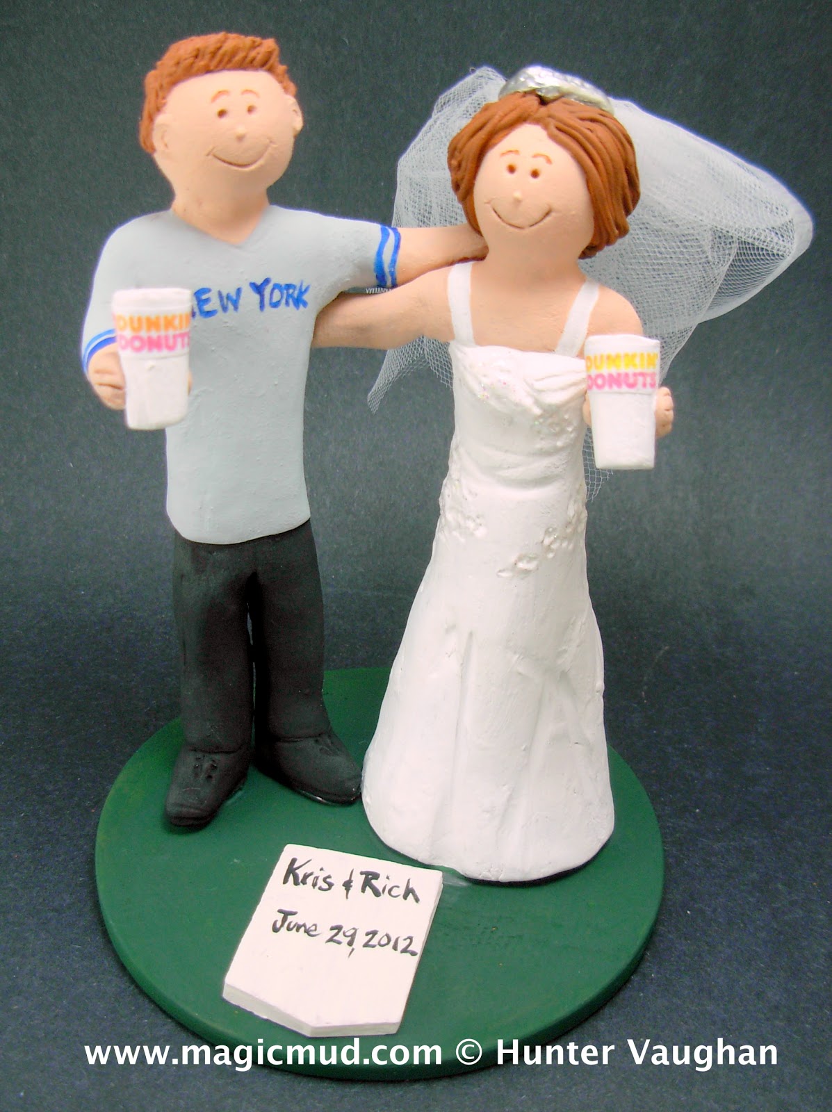 custom wedding cake toppers Dunkin' Donuts Wedding Cake Topper