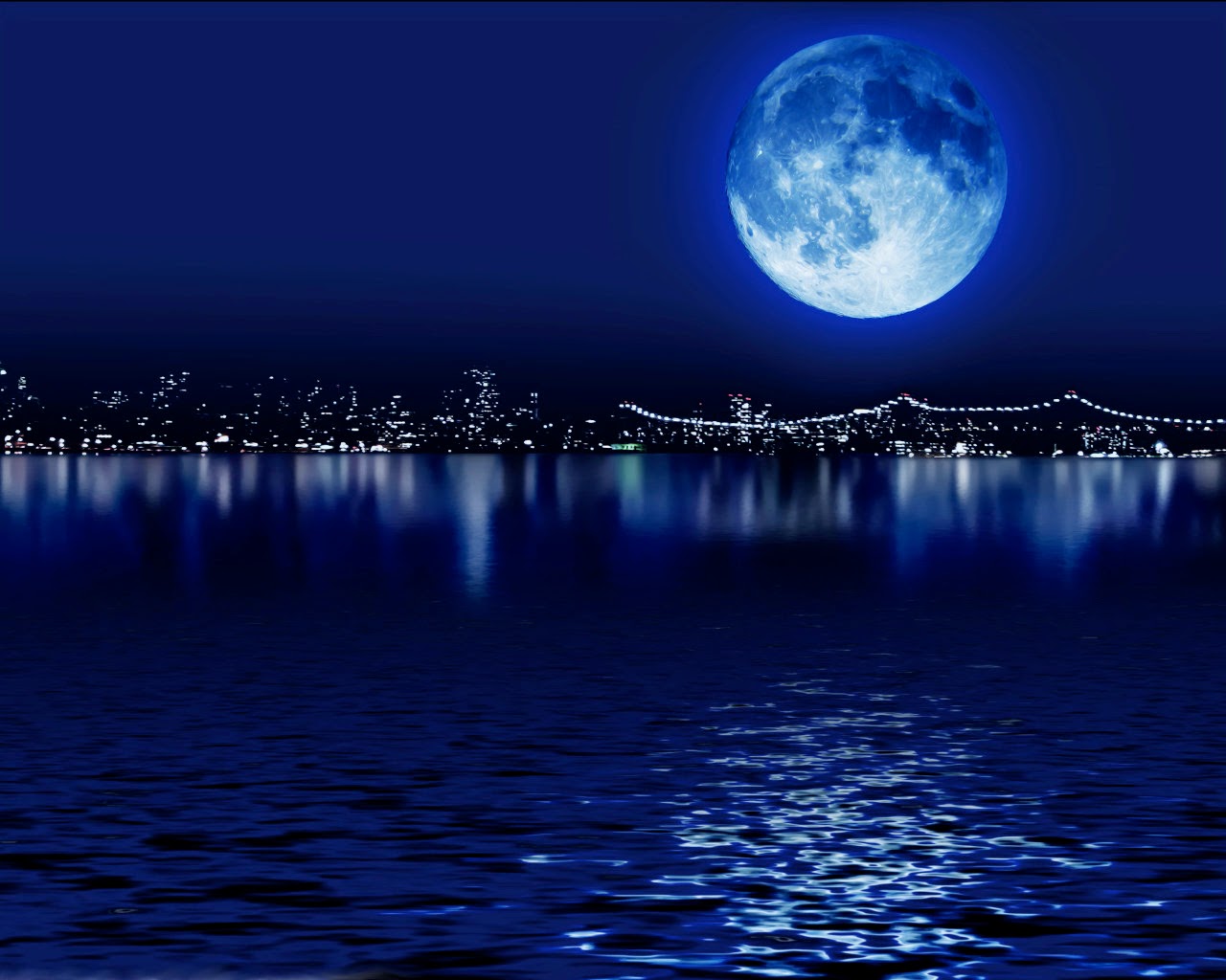 Lovely Blue Moon For Wallpaper My Love Wallpaper HD