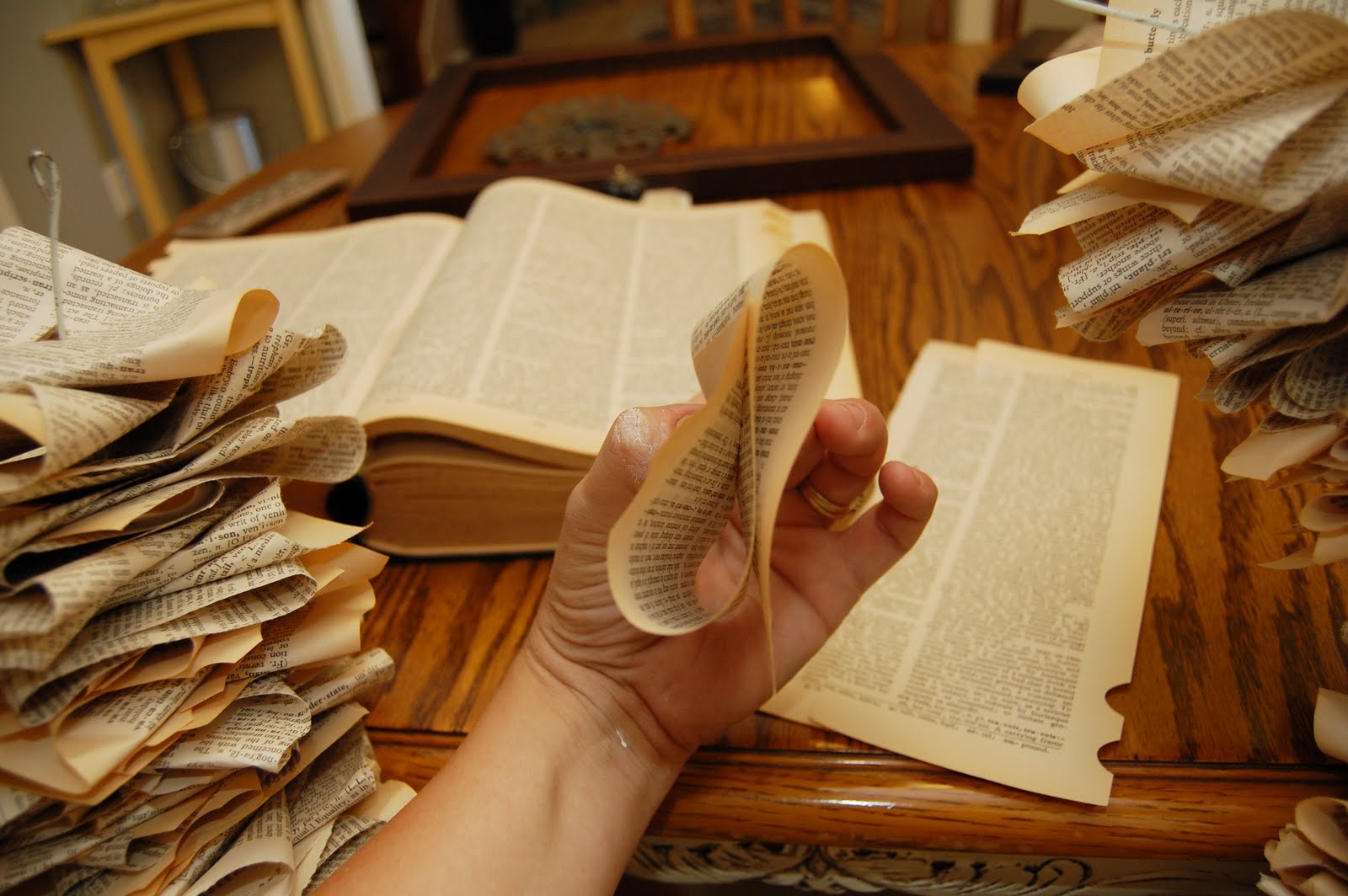 Boxers, Cleats, and Me Dictionary Wreath Tutorial