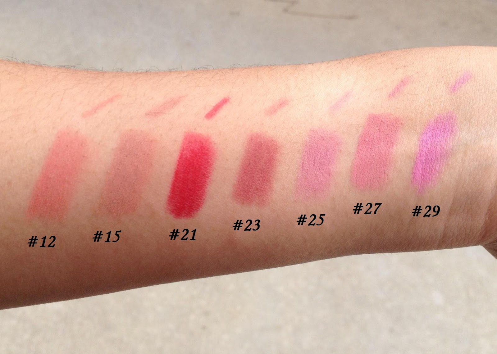 The Bridal Hairstylist: Inglot AMC lip pencil swatches