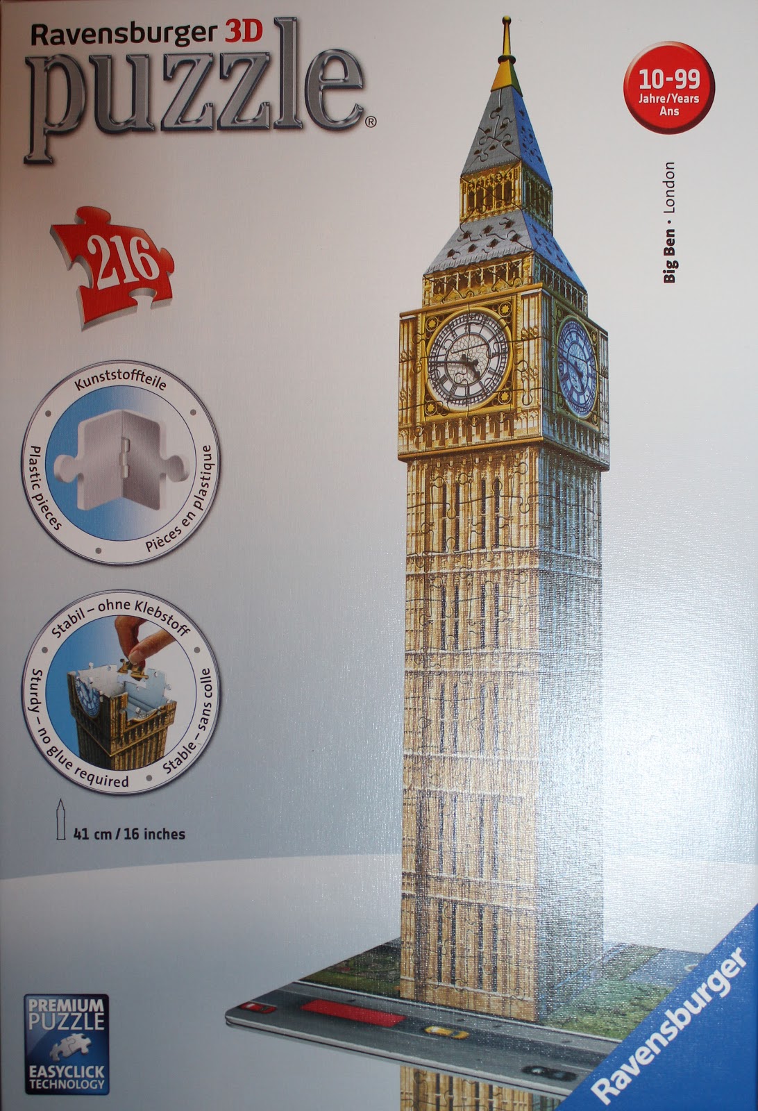 Chasing the Wild Things Ravensburger 3D puzzle Big Ben