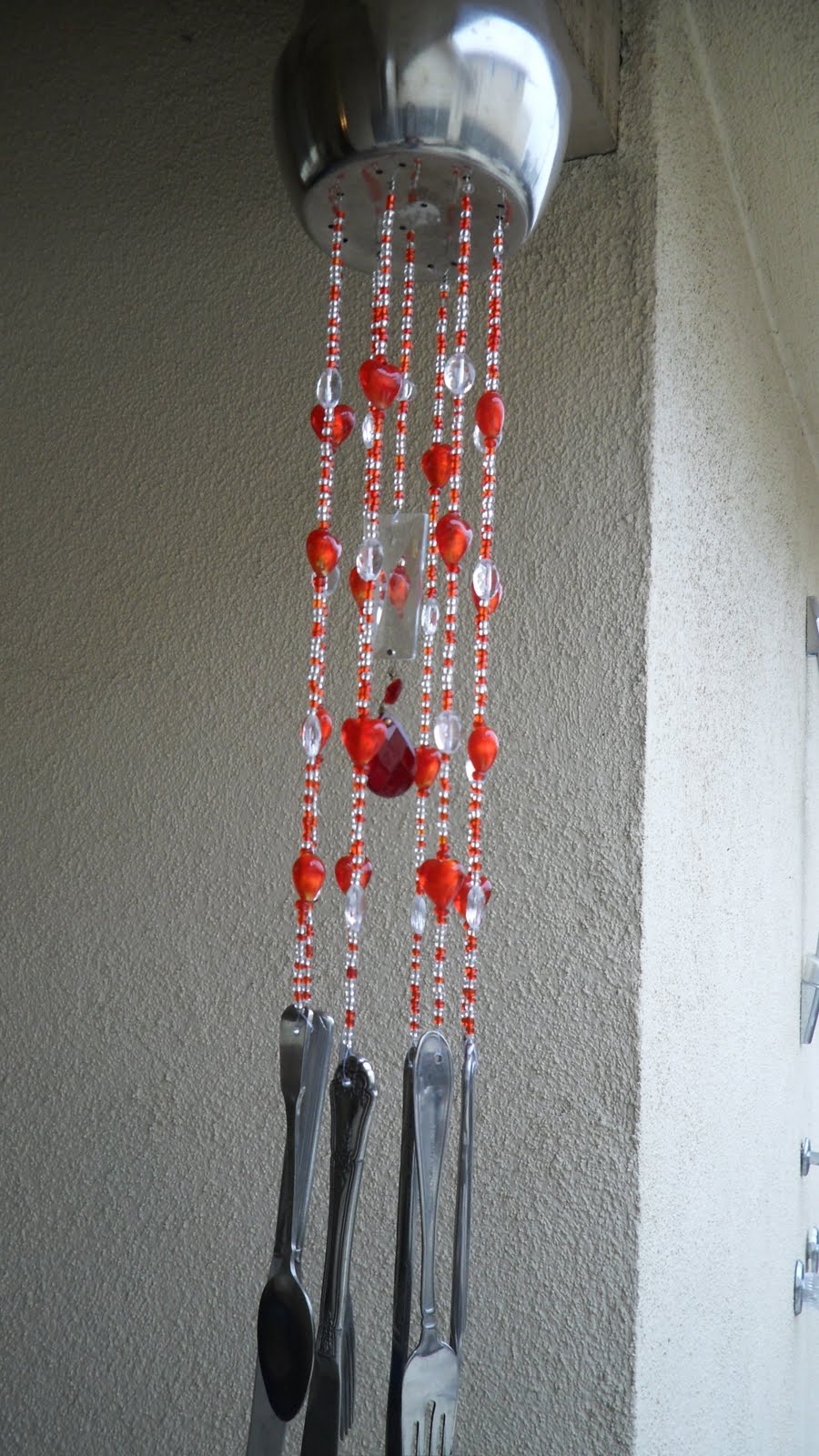 Kaleidoscope of Colors Silverware Wind Chimes