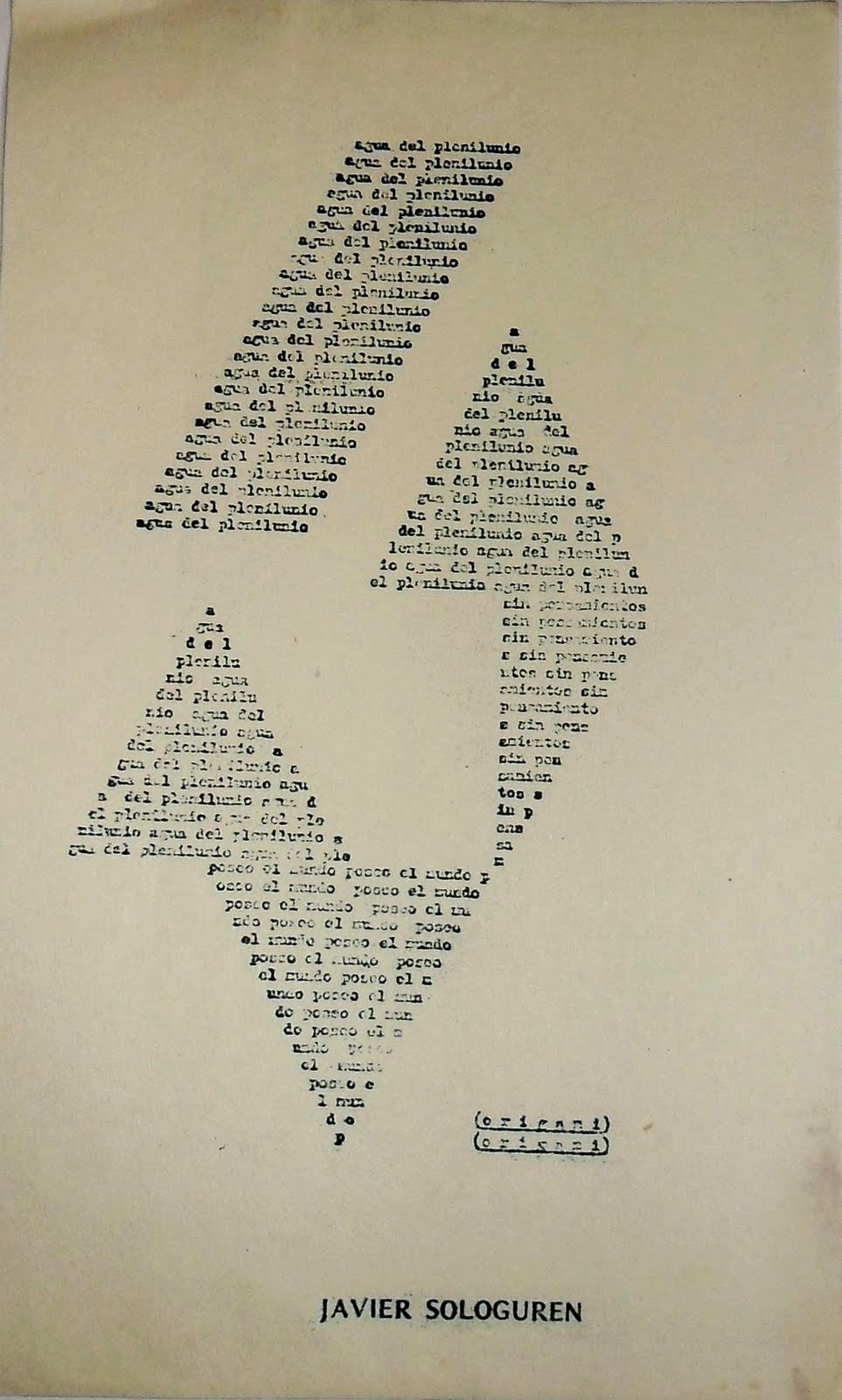 Canto Visible Javier Sologuren Origami (1980)