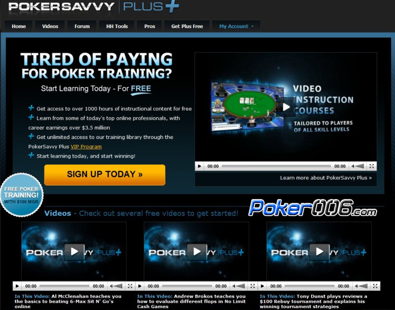 PokerSavvy Free Videos