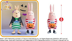 2011 Sept Premium Halloween Japan Usavich Jail Rabbits BIG Plush