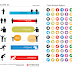 Pack 3 de Icons vetorizados