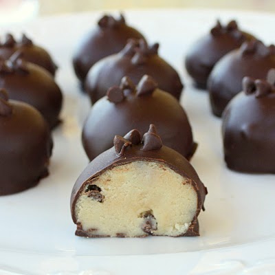 Chocolate Chip Cookie Dough Truffles From: The Girl Who Ate Everything 