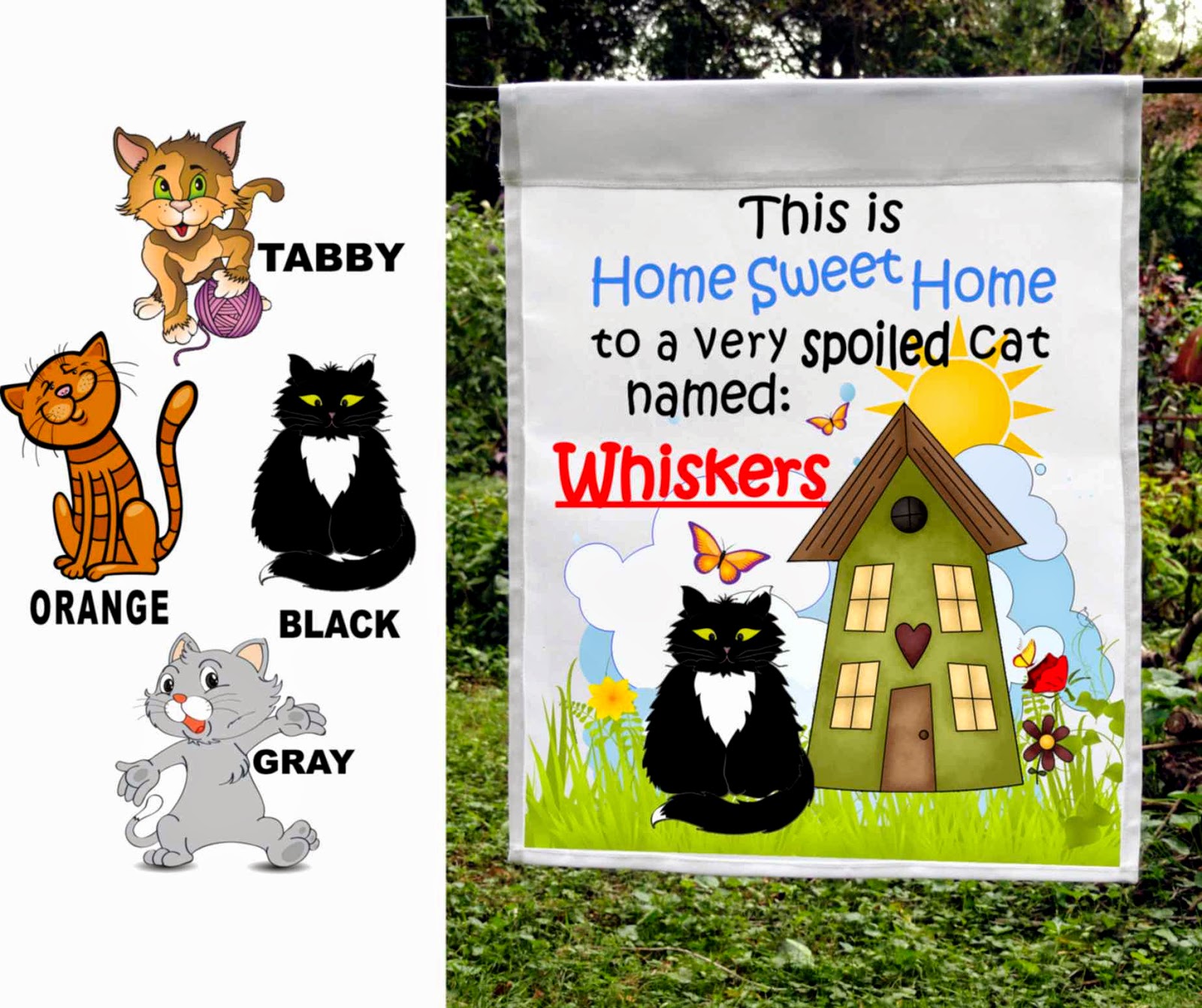 spoiled cat custom flag spoiled cat personalized custom flag