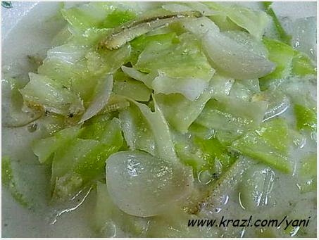 RUPA GOBIS MASAK LEMAK Resepi, Gobis Masak Lemak, Gobis Masak Lemak Sempoi..., Masakan sayuran, Gobis, bawang besar, santan, Ikan bilis, udang hidup, Tepung Magik, garam, Blogger memasak, sayur, http://www.blogieta.com/2014/04/gobis-masak-lemak.html