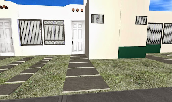 jardin pequeño fachada - foto base 3D jardin pequeño fachada - foto base 3D
