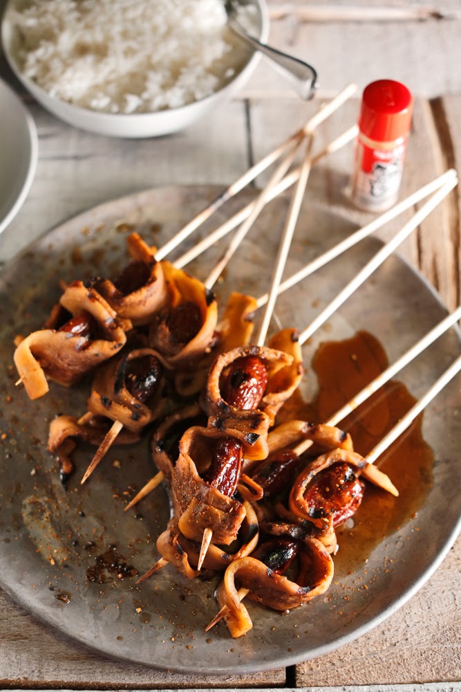 The Chubby Vegetarian Smoked Eggplant & Date Yakitori