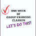 One Week of Group Classes - THE PLAN