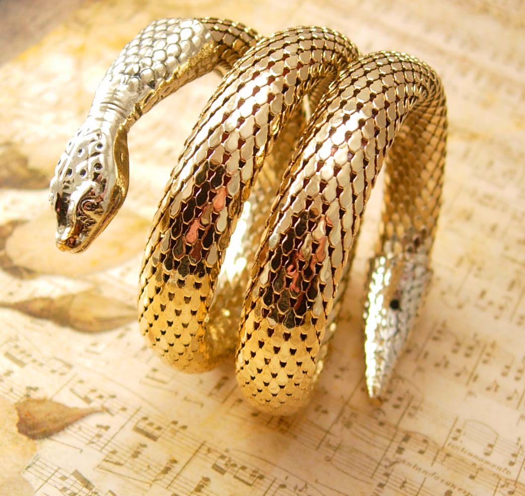 VintageSparkles****** Vintage 3 Coil Snake bracelet Cleopatra's