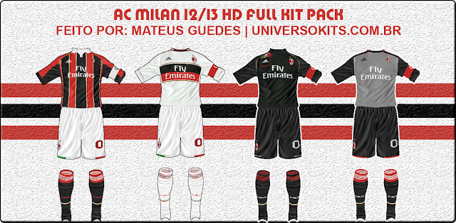 FIFA 12 AC Milan Full Kit Pack HD 12/13 by Mateus Guedes FIFA 12 AC Milan Full Kit Pack HD 12/13 by Mateus Guedes
