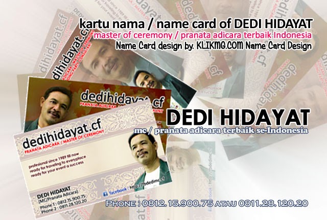 DEDI HIDAYAT MC / Pranata Adicara terbaik Indonesia