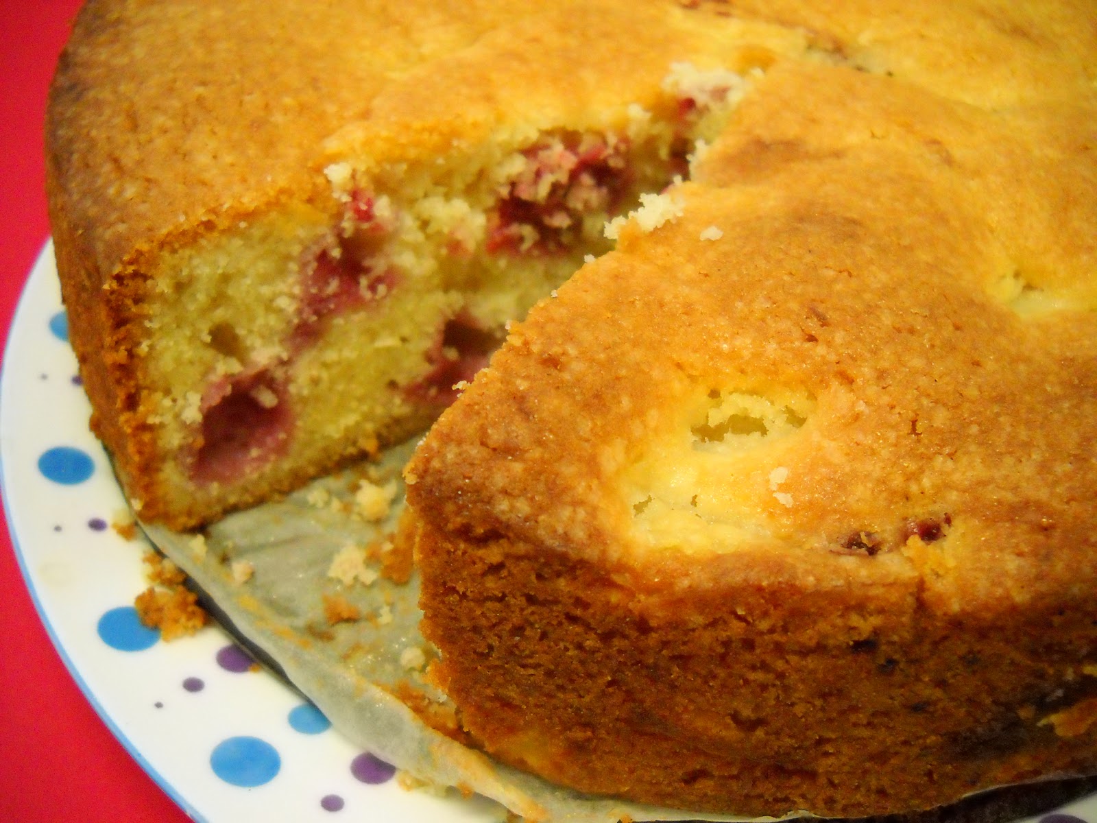 Raspberry and pear cake Laws of the Kitchen