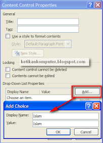 menambah input drop down list menambah input drop down list