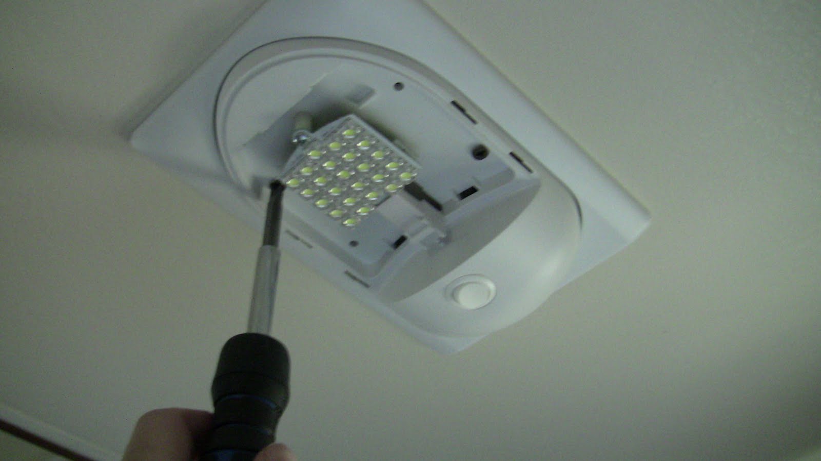 Replacing RV Incandescent Light Fixture with LED Light Fixture