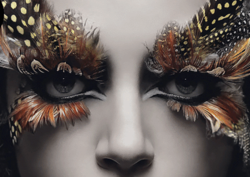 Os incríveis gifs animados que dão vida a obras de arte de DarkAngelOne DarkAngelOne arte gifs animados cinemagrafia fotografia fashion ilustrações digitais