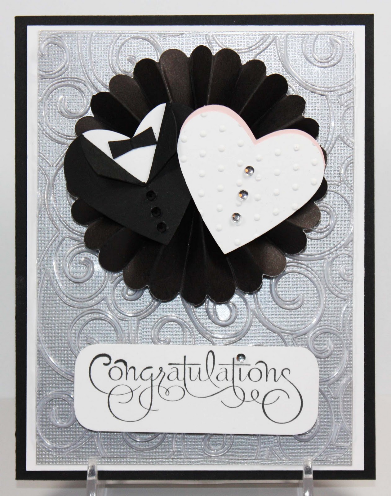 Simply Pam Episode 84 Wedding Embossing & Rosette