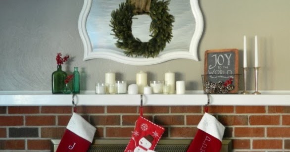Real Inspired: My $15 Christmas Mantel