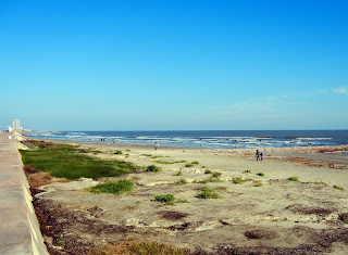 The beach on Galveston Island The beach on Galveston Island