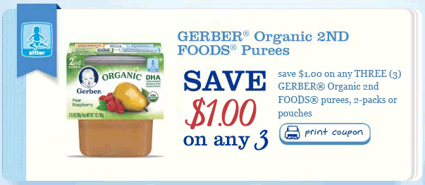 Gerber organic coupons