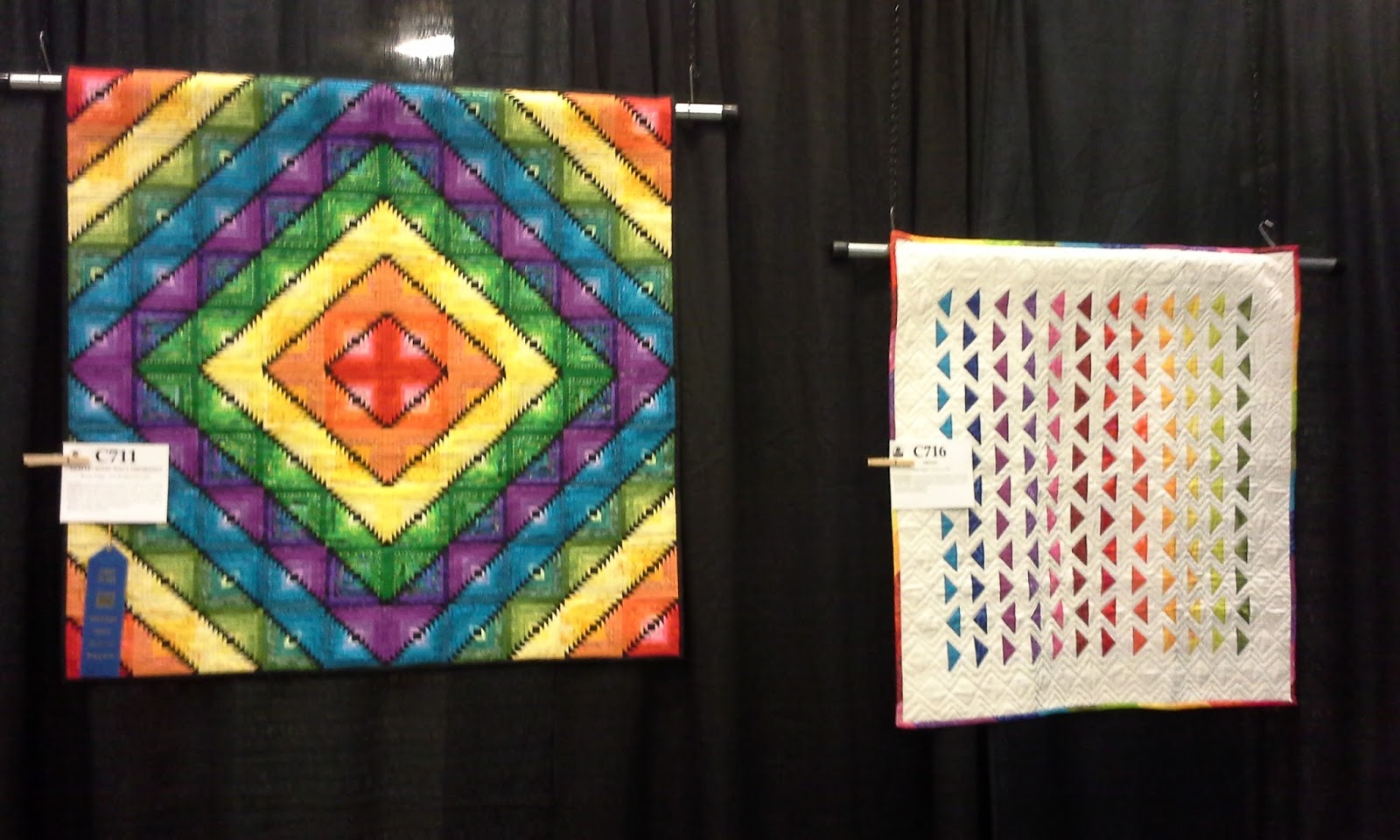 This Quilting Mama Rainbow Quilts of the Vermont Quilt Festival 2015