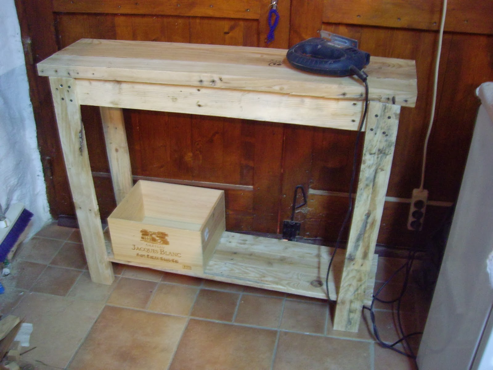 Objets déco, tutoriels et meubles en bois de palettes : console en ...